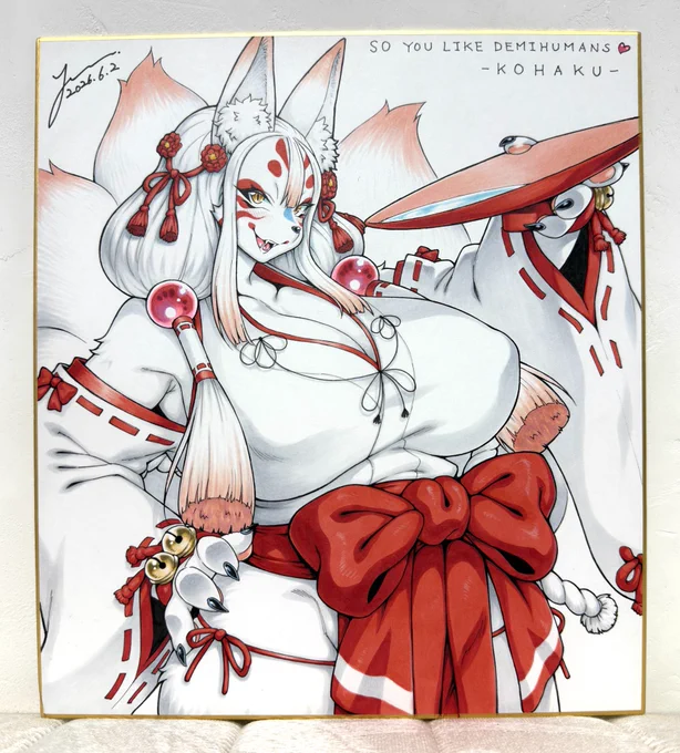 いよいよAnimeExpo2026開幕ですね。 同日DTLAにて開催されているYabai Galleryにて、色紙の展示販売で参加しております。 こちらの4枚の色紙、よかったら現地にて実物を見て下さい
