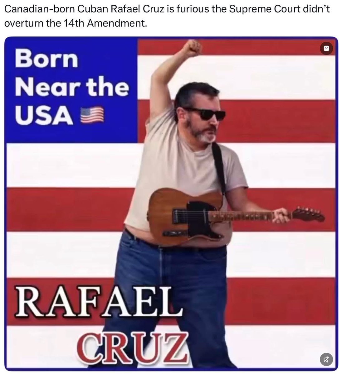 LeopardEatFace's tweet photo. @WhiteHouse @tedcruz Rafael agrees. Let’s deport him. Melanoma too. https://t.co/mcYYjHlJos