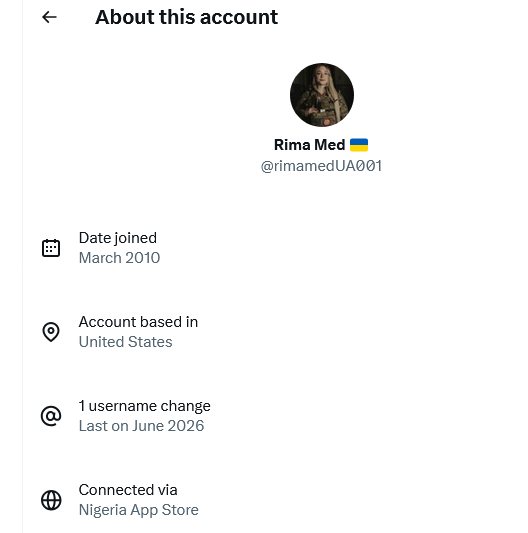 CoolEvvie's tweet photo. #Fellas, we have an impersonator here!

https://t.co/RGTHo3GtzB

Nigerian account impersonating @rima_medUA, please report and block! https://t.co/hRkEkycLOo