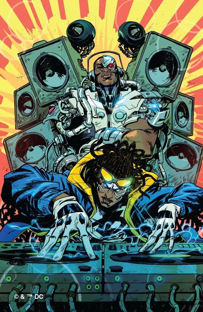 dcuworld's tweet photo. New Titans #38 variant by Sanford Greene! https://t.co/4kd53WYLy9