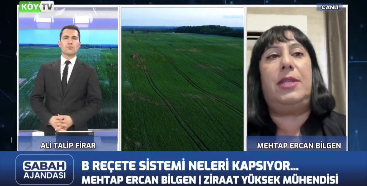 MehtapErcan13's tweet photo. Ali Talip FİRAR tarafından Köy TV’de sunulan “Sabah Ajandası” programına katılarak ABD- İran savaşının ülkemiz tarımına Etkileri ve B reçete uygulaması konusundaki uzman görüşlerimi paylaştım 
https://t.co/fMdkkkBew9 https://t.co/ifDRpBNkrX