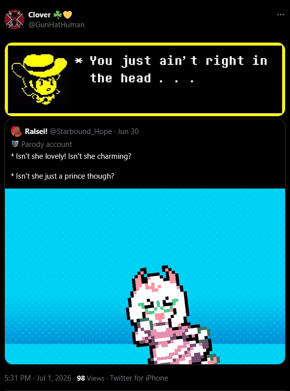 aqualerknives's tweet photo. //alr callout post time. didnt think id have to do this so soon upon joining deltarune parody twt. 

this person is being openly transphobic, homophobic, and racist. please report and block them. pieces of shit like this arent welcome in this fandom. https://t.co/IlRvIHpnGF