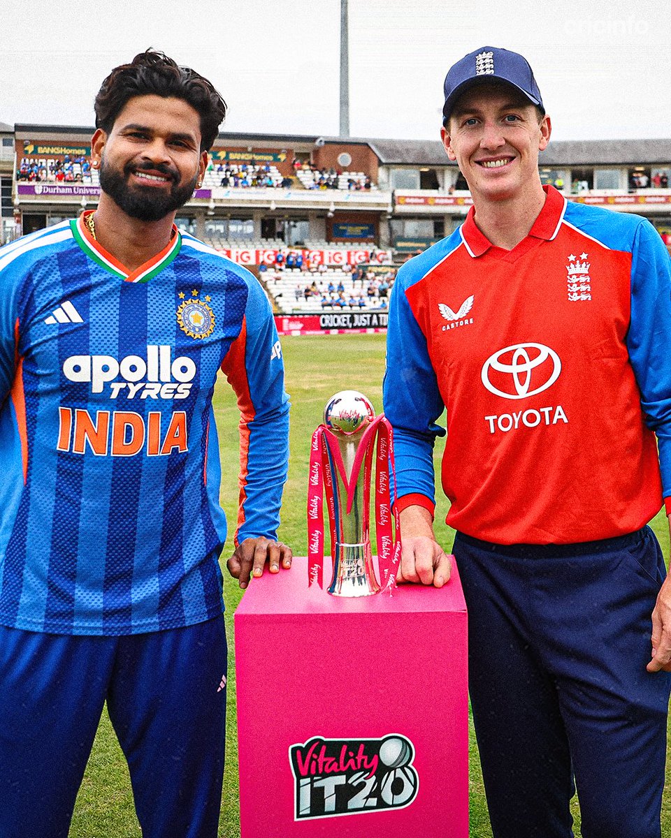cricinfo's tweet photo. India have elected to bat first against England in Chester-le-Street ❗

Follow #ENGvIND LIVE ▶️ https://t.co/40UA9TLbZf https://t.co/RZBORkvbQo