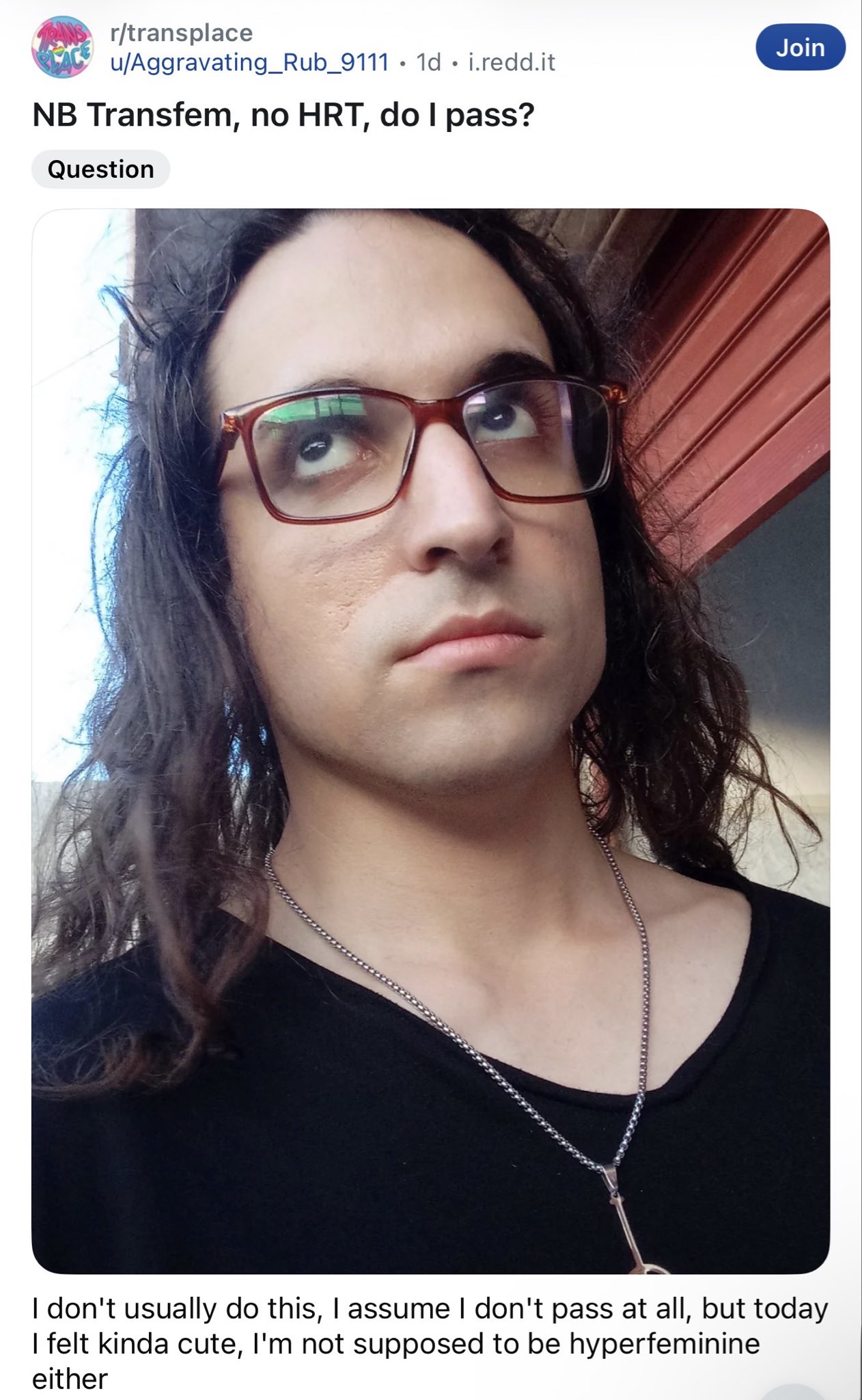 You pass as a man, yes https://t.co/fDIVIkfKMu