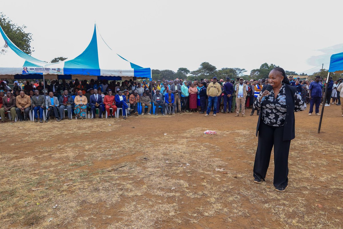 Wavinya_Ndeti's tweet photo. My development tour of Kyeleni Ward culminated in a public baraza at Kyeleni Market, where I engaged residents on the progress of ongoing projects and received valuable feedback on the development needs of the area.

The engagement highlighted the importance of working hand in hand with our people to deliver practical, people-centred development that responds directly to their needs.

I sincerely thank the people of Kyeleni for the warm reception and for their active participation in the discussions.