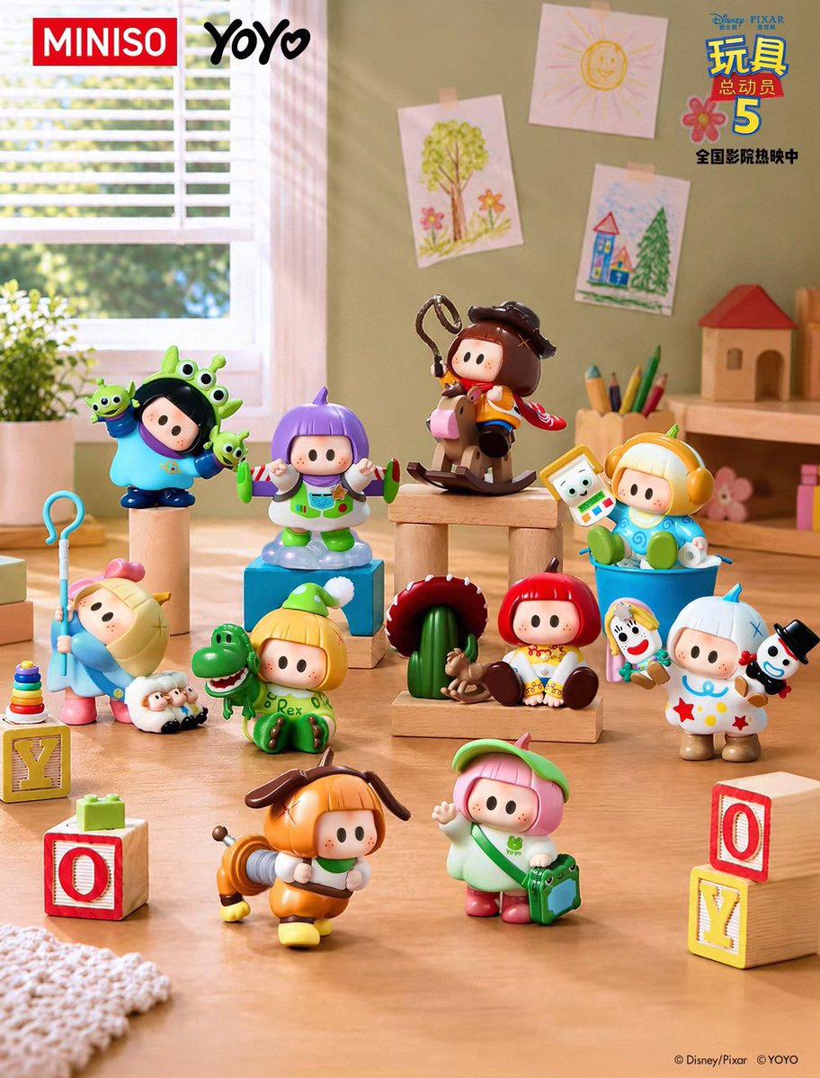 Koooookey1's tweet photo. รับหิ้วจีน miniso yoyo x toy story 🇨🇳
ยกบ้อค รับได้ 1 กล่อ��สุดท้ายนะค้าา

1 กล่อง 390.-
ยกบ็อค 3,510.-

รับหิ้วถึง 5 ก.ค. 

ส่งของวันที่ 7-8 ก.ค.
📮ค่าส่งเหมา 40.-

#รับหิ้ว #miniso #toystory5 #toystory #minisoyoyo #minisoth #กล่องสุ่ม glowing up figure blind box https://t.co/59ViDNN815