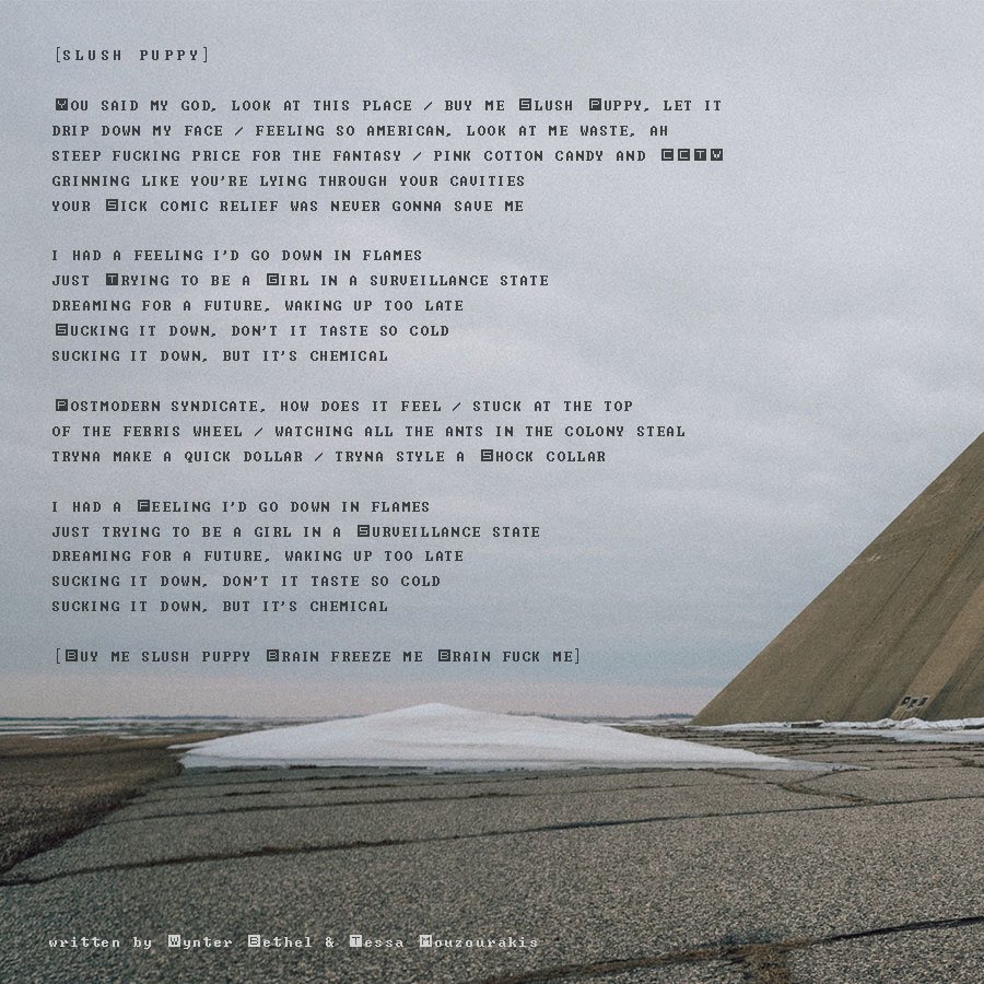 tommylefroyband's tweet photo. an ode to the summer anthem for a world folding in on itself 

Slush Puppy out now https://t.co/pAsoDEYk4F