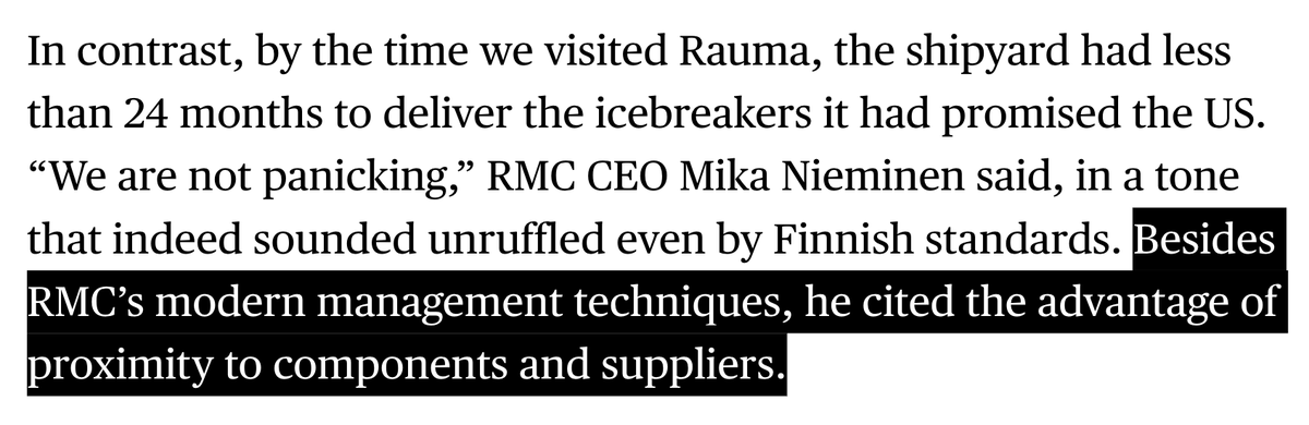 cpgrabow's tweet photo. Great piece that provides a lot of insight into Finland's ability to build icebreakers efficiently (and why it will be difficult to replicate in the US). https://t.co/0NkJjxSPE7