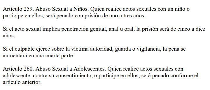 winddxncer's tweet photo. "No se trató de un intento de violación" Artículo 259 y 260 de La Ley Orgánica de Protección a Niños, Niñas y Adolescentes. Me parece insólito que tenga que corregir a un futuro colega sobre esto. 

Protejan a los chamos, por favor. https://t.co/asU8Cjb140