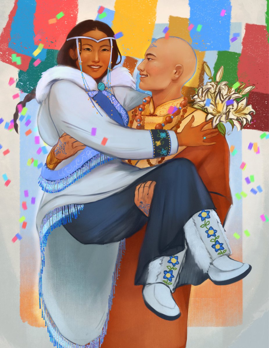 ziggyzagart's tweet photo. i was gonna scrap this but idk I rlly like the idea of them getting married in republic city #kataang https://t.co/5LkSFxEtRD