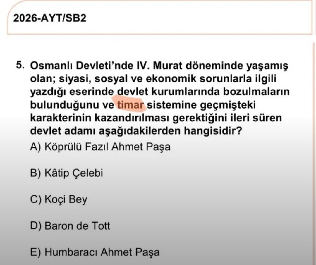 kaorumitomatr's tweet photo. @ozankaduker Edebiyattaki hatayı söyleyip durdunuz iptal ettirdiniz bnzer hata Tarihte de var timar yazılmış. TDK'da timar kelimesi yok. Aynı duyarlılığı gösterin. Bu soruyu yapamadım. Kafa karıştırıcıydı. https://t.co/RB2JCmJuRy