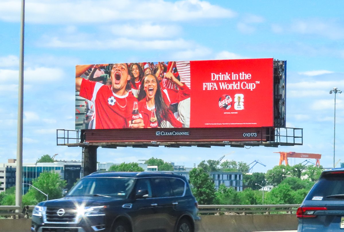 CCOutdoorNA's tweet photo. From airports to roadways, @CocaCola is engaging soccer fans across the country during the World Cup!

Have you spotted any of their ads in your city? Let us know your favorite in the comments ⚽ https://t.co/41DiRZD1DD