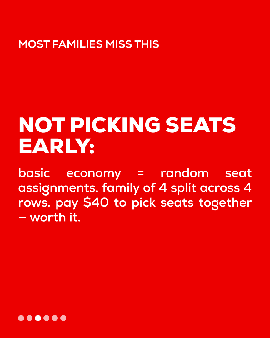 tickets_us's tweet photo. A family of 4 spends 2.3x more on flights than they have to. 3 fixable mistakes.
Tickets shows the family fare. Link in bio ✈️
#familytravel #travelusa #flighthacks #familyflight https://t.co/xxe4P62cmY