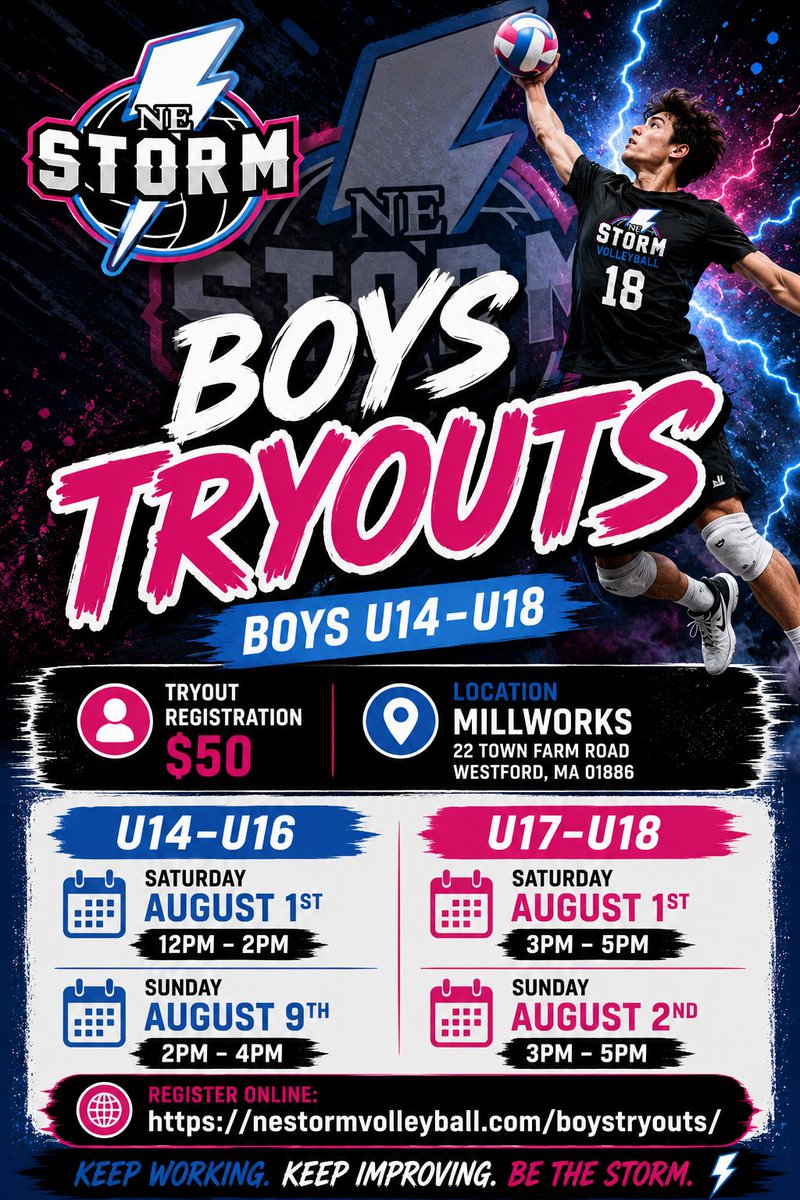 paulren6902's tweet photo. @nestormvball  
✅ National, Elite, Regional &amp; District Teams
✅ Boys &amp; Girls Programs
✅ U13–U18 Opportunities
🔥 Train with experienced coaches.
🔥 Compete with dedicated athletes.
🔥 Build confidence and prepare for the upcoming season. @NEStormBball https://t.co/yRe7uethwf