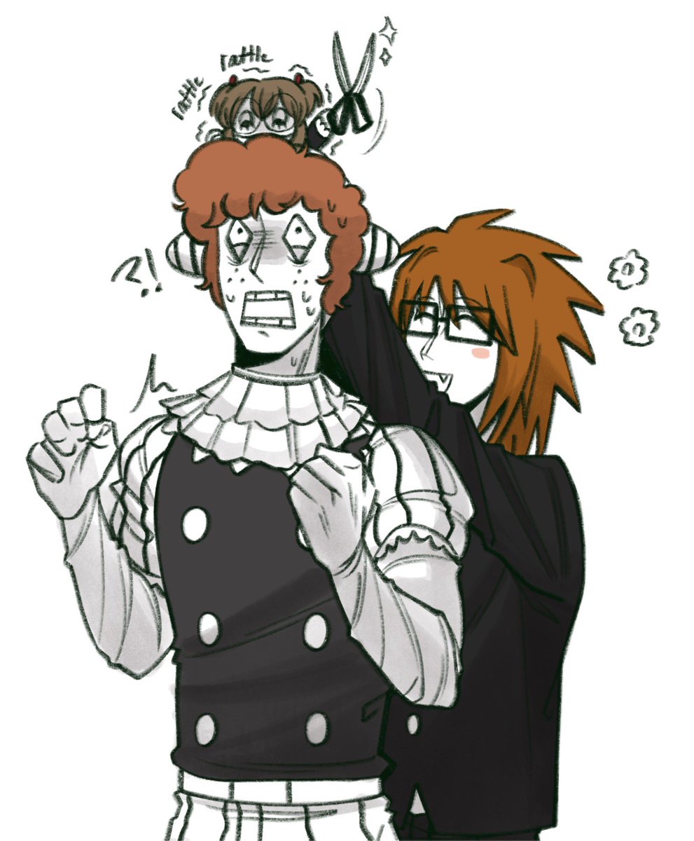 QUQU303's tweet photo. Sebastian is about to get a new haircut #ranfren https://t.co/ppyj2fzZ6g