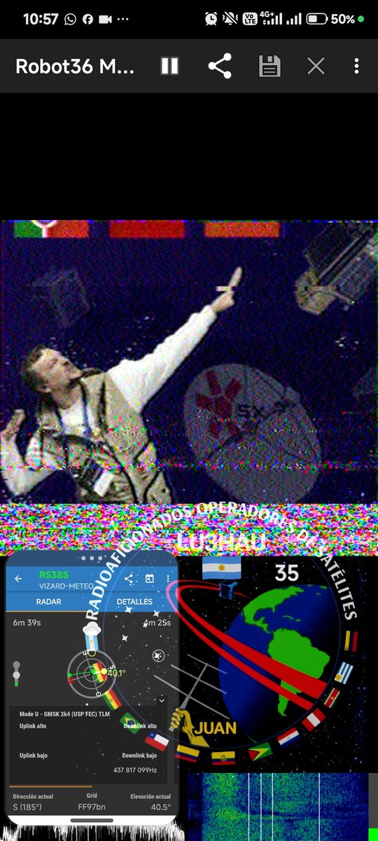 LU3HAU's tweet photo. Recibiendo SSTV desde Monitor-3 (RS58S) y Vizard-Meteo (RS38S) casi en simultáneo, No pude Recibir a Monitor-4 qué también está transmitiendo...
#MONITOR3 #RS58S #SSTV #Moxon #Uv5r #M3 #VizardMeteo #RS38S #SpacePi https://t.co/PVfZL4uMjG