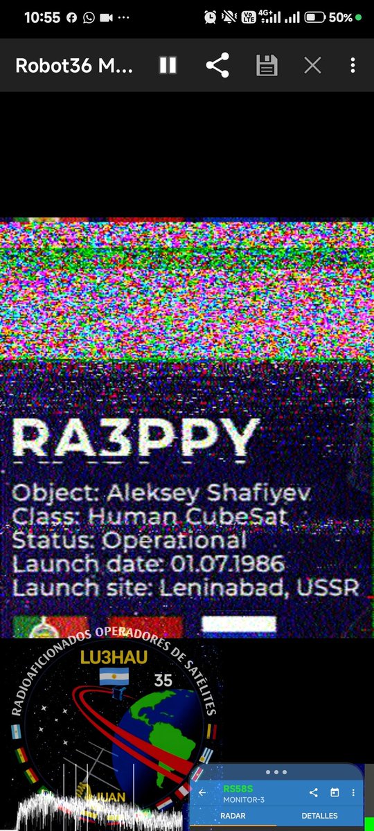 LU3HAU's tweet photo. Recibiendo SSTV desde Monitor-3 (RS58S) y Vizard-Meteo (RS38S) casi en simultáneo, No pude Recibir a Monitor-4 qué también está transmitiendo...
#MONITOR3 #RS58S #SSTV #Moxon #Uv5r #M3 #VizardMeteo #RS38S #SpacePi https://t.co/PVfZL4uMjG