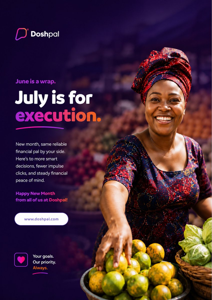 doshpal's tweet photo. Happy new month, here’s to more smart decisions and steady financial peace of mind.
We wish you a great second quarter of the year 🎉🎉 https://t.co/So9TaXhQqi