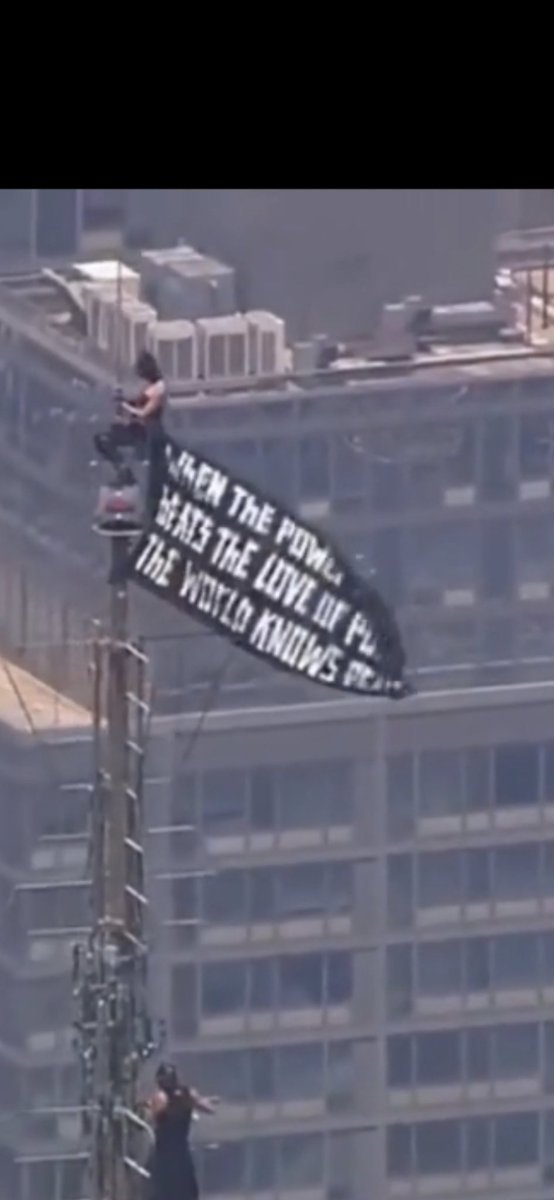 SemperRaw's tweet photo. @CollinRugg "When the power of love beats the love of power, the world knows peace."

Imagine risking your life to hang that message.💀☠️ https://t.co/VKRneyjFpI