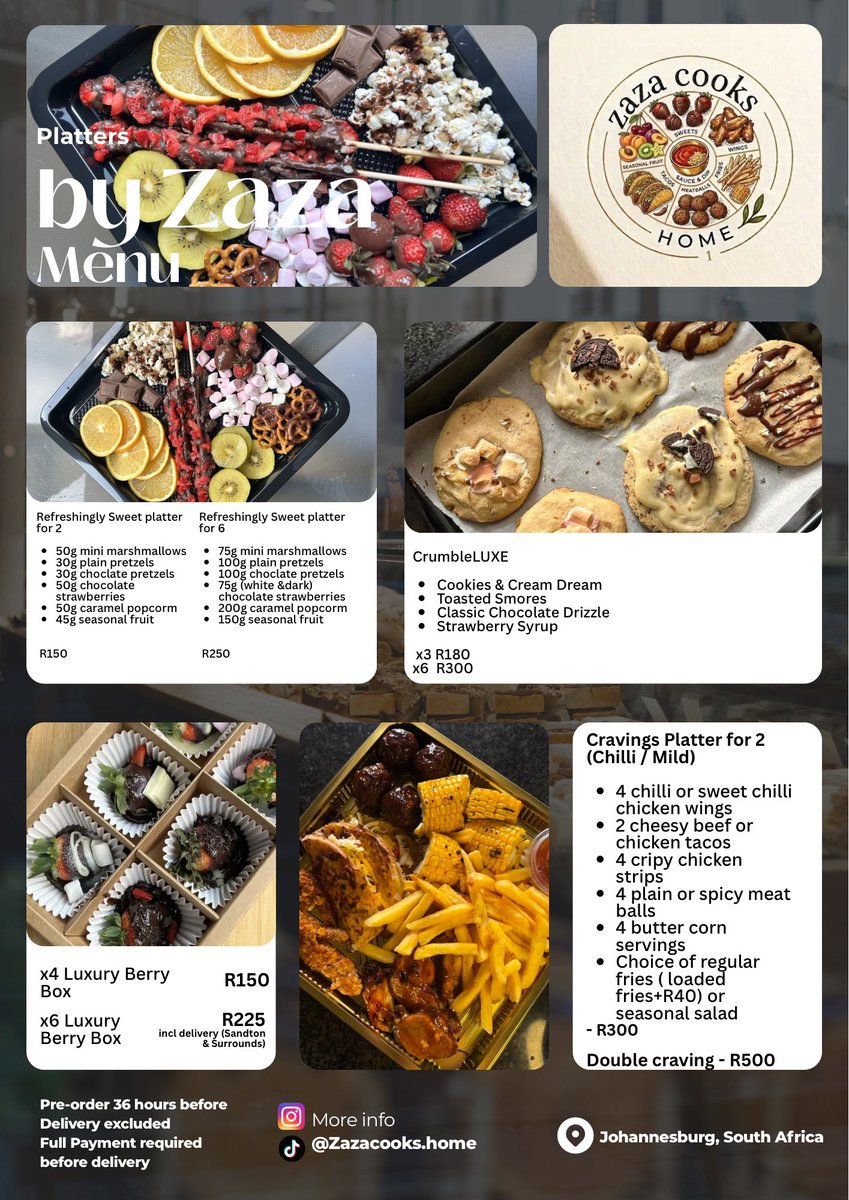Zazakababa's tweet photo. Dm to place your order

Made with love, always🥰

#platters #sandtonplatters #officeparty #sweettreat #mabahambe https://t.co/sEUSVEivVQ
