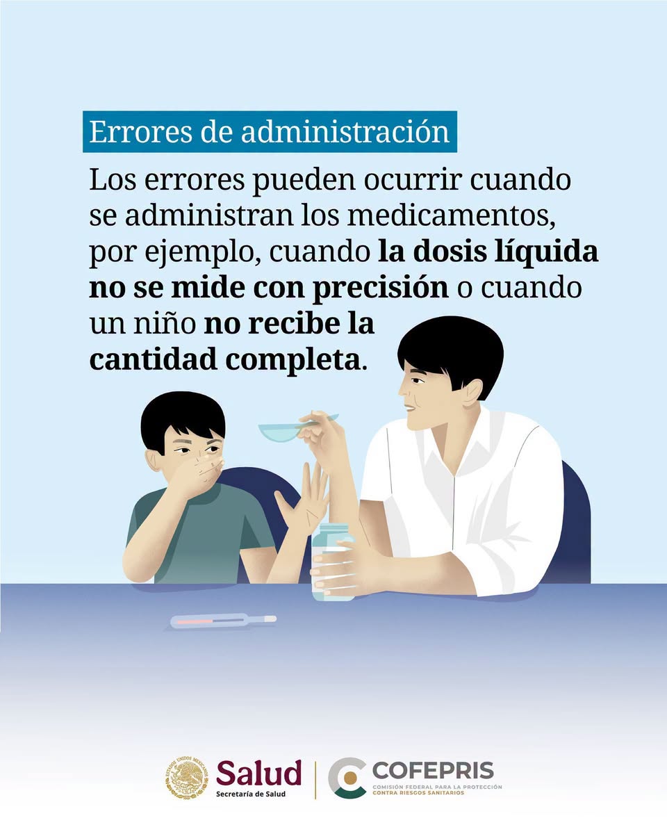 IB_Hidalgo's tweet photo. Las niñas y niños son una de las poblaciones más vulnerables a los errores de medicación, por lo que requieren supervisión especial en el uso de medicamentos. 
Consulta siempre a un profesional de la salud. 
#ErroresDeMedicación https://t.co/qiPD5JevZ0