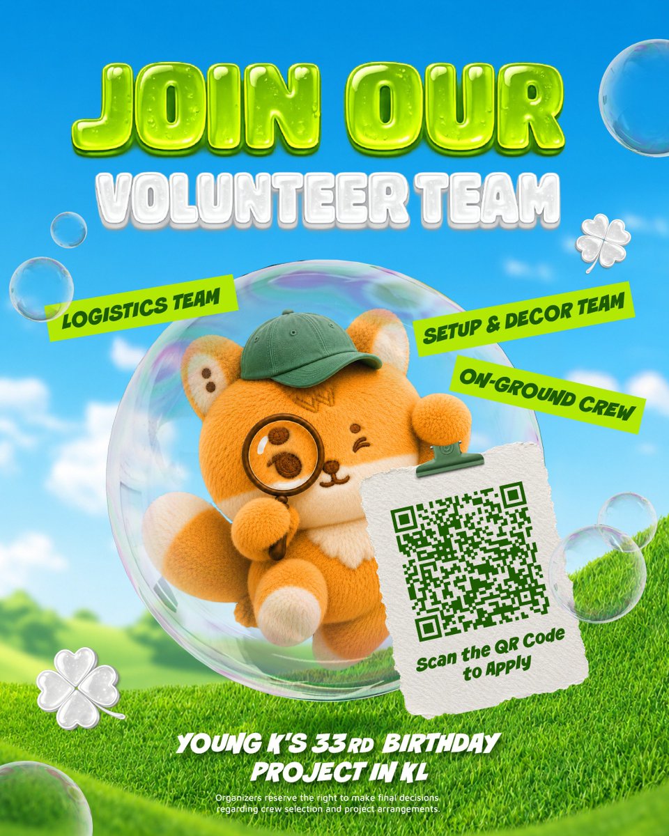 starlitmyday_yk's tweet photo. 𝑺𝒐𝒎𝒆𝒕𝒉𝒊𝒏𝒈 𝒄𝒐𝒐𝒍 𝒊𝒔 𝒃𝒓𝒆𝒘𝒊𝒏𝒈... 👀

​We are looking for passionate to join us. If you are ready to be part of something special, we want YOU on our team! 🚀

​HOW TO APPLY:
Fill out the form here: https://t.co/3DqP9uWYCC

​#YOUNGK https://t.co/ymO8ejq4b9