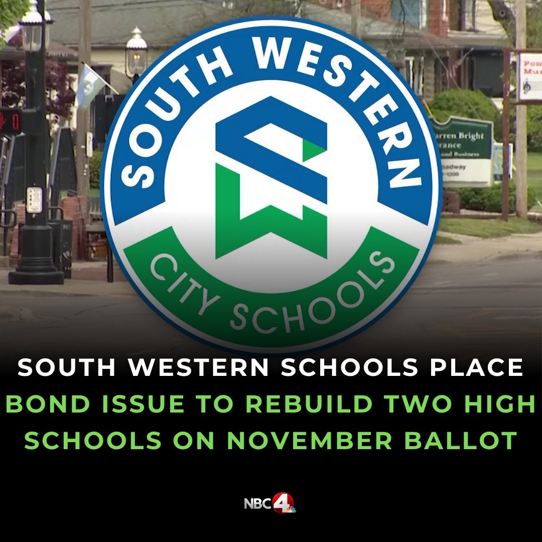 nbc4i's tweet photo. South Western City Schools voters will decide in November whether to replace the district’s two oldest high school buildings. https://t.co/2EFyu6NiCM https://t.co/VBksHD8P0F