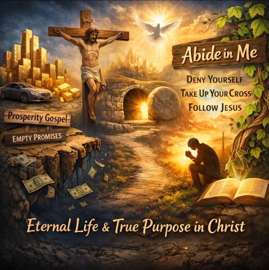 Truthdefense3's tweet photo. 🌿 Abiding in Christ: 
Living a Life That Counts for Eternity

📖 JESUS SAID ABIDE IN ME
“Abide in Me, and I in you. As the branch cannot bear fruit by itself, unless it abides in the vine, neither can you, unless you abide in Me.

I am the vine; you are the branches. Whoever abides in Me and I in him, he it is that bears much fruit, for apart from Me you can do nothing.” -- John 15

🌿 One of Jesus’ Clearest Self-Revelations
This passage is one of the clearest teachings Jesus Christ ever gave concerning who He is and how the Christian life actually works.

Jesus is not speaking poetically or symbolically in a mild way.
He is making a spiritual and ontological claim about reality itself.

When He says, “Abide in Me… apart from Me you can do nothing,” He is describing how life, power, fruit, and eternal significance truly function.

🧠 What Does “Abide in Me” Mean?
The Greek word meno means:
🔹 remain
🔹 dwell
🔹 live in
🔹 be united to

Jesus is not saying: “Follow my teachings”
or
“Think about me sometimes”
He is saying: Your spiritual life must continually remain united to Me.
That alone places Him far beyond a prophet or moral teacher.

He presents Himself as the source of life.

⚠️ “Apart From Me You Can Do Nothing”
This statement must not be softened.
Jesus does not say:
🔹 apart from God
🔹 apart from prayer
🔹 apart from obedience

He says: apart from Me.
Spiritually, that means:
🔹 no spiritual life
🔹 no righteousness
🔹 no fruit
🔹 no salvation
🔹 no power
🔹 no communion with God

No prophet ever spoke like this.
No angel ever spoke like this.
Jesus is teaching that all spiritual life flows through Him.

👑 What This Reveals About Who Jesus Is
Jesus is not the Father, and He is not the Holy Spirit.
Yet He shares the same divine essence.

When He says, “I in you,” He claims the ability to indwell believers spiritually — something only God can do.
This aligns with Scripture:
🔹 “In Him was life”
🔹 “He gives eternal life”
🔹 “In Him all things hold together”

Jesus teaches as God does — because He is God.

🌱 Why the Vine Imagery Matters:
🔹 God alone was Israel’s source of life
Now Jesus says: “I am the true vine.”

A branch does not produce fruit by effort.
It produces fruit by remaining connected.
This is not moral influence.

This is divine life flowing through union with Christ.

🌾 What Is the “Fruit” Jesus Promises?
When Jesus says those who abide in Him will “bear much fruit,” He is not speaking narrowly.
Fruit is not merely: 
🔹 religious activity
🔹 good intentions
🔹 outward success

In Scripture, fruit means being used by God to accomplish the will of God for the glory of God.
Fruit is eternal usefulness.

🌾 Fruit Means Participating in God’s Work
Fruit includes:
🔹 obedience that honors God
🔹 Christlike character formed in us
🔹 using spiritual gifts within the church
🔹 building up the body of Christ
🔹 loving and serving others
🔹 witnessing to the gospel
🔹 evangelizing and seeing souls saved
🔹 planting seeds and watering seeds

Some plant.
Some water.
God gives the increase.
Only what flows from abiding in Christ counts.

⚠️ Why “Apart From Me You Can Do Nothing” Is So Serious
Jesus does not say: “You can do less without Me.”
He says: “You can do nothing.”
That means:
🔹 works done in the flesh
🔹 ministry outside God’s will
🔹 activity driven by pride or self-effort
🔹 success defined by the world
may look impressive —
but it has no eternal value.
It does not last.
It does not endure judgment.
It does not follow you into eternity.

A life lived outside God’s will is a wasted life, no matter how busy or admired.

⏳ Why Abiding Makes Life Matter Eternally
When you abide in Christ:
🔹 your life aligns with God’s purposes
🔹 your obedience carries eternal weight
🔹 your service matters forever
🔹 your witness participates in saving souls
🔹 your suffering is not wasted
🔹 your life echoes into eternity
Only what is done in Christ endures forever.

Abide in Christ.
Walk in the Spirit.
Let God use you