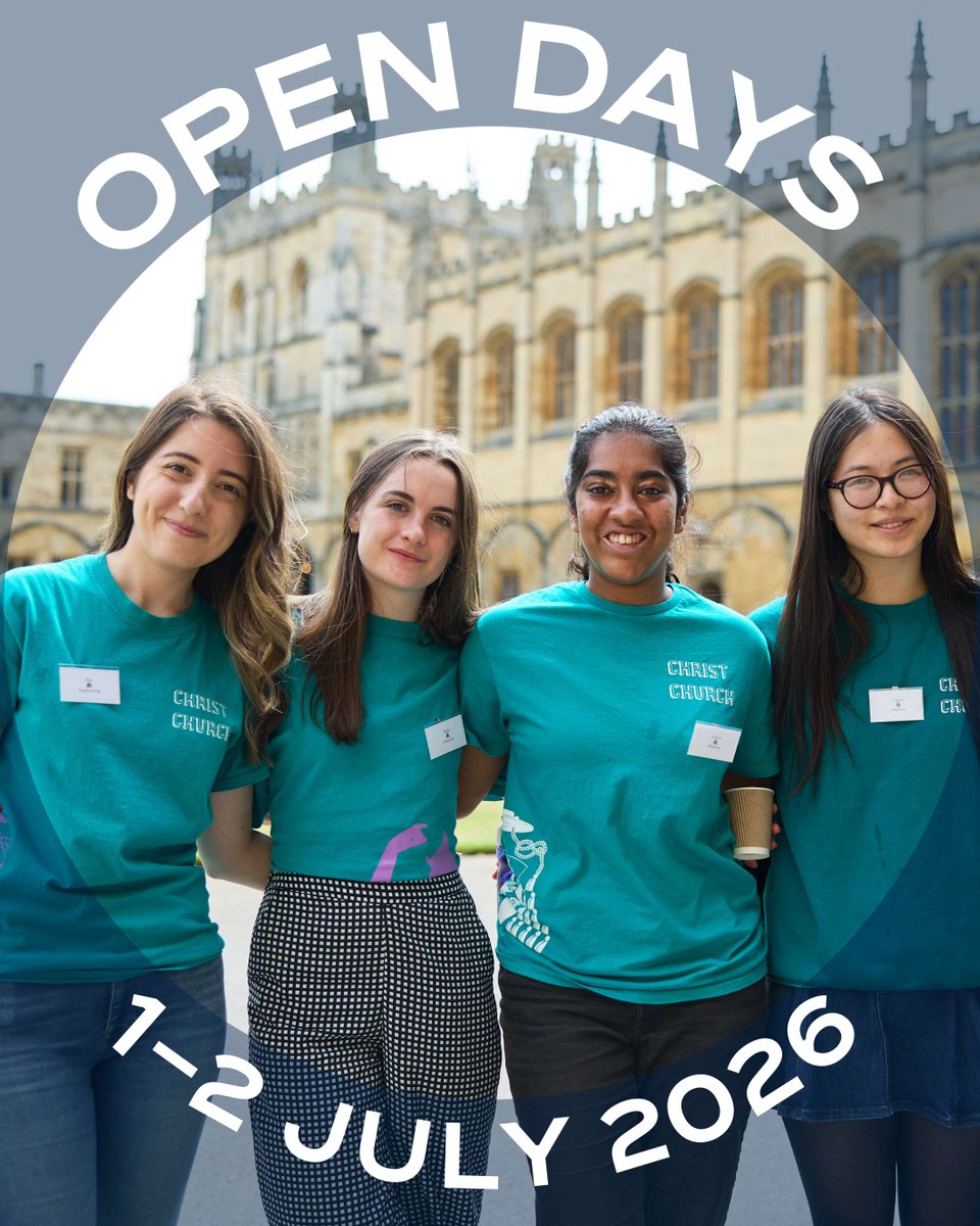 ChCh_Oxford's tweet photo. Our friendly Student Helpers are running guided tours of Christ Church today – your chance to check out our famous Great Hall and accommodation, and to chat about life at @UniofOxford!

Learn more about our exciting #OxOpenDay programme ➡️ https://t.co/Ptv9AUqIDR

@OxOutreach https://t.co/ShHwuB7v6y