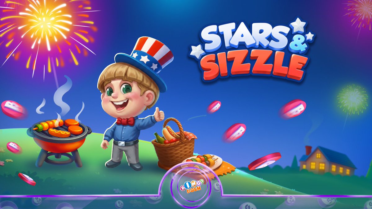 PlayBingoBash's tweet photo. ๐๐ฅ Stars & Sizzle is here! Jump into festive mini-events, sizzling deals, and exclusive rewards. โจ
๐ Don't forget to claim today's FREEBIEโถ๏ธ https://t.co/MASwMiShdv
#BingoBash #StarsAndSizzle #Freebie #FireworksFun https://t.co/oKhMwgUGCU