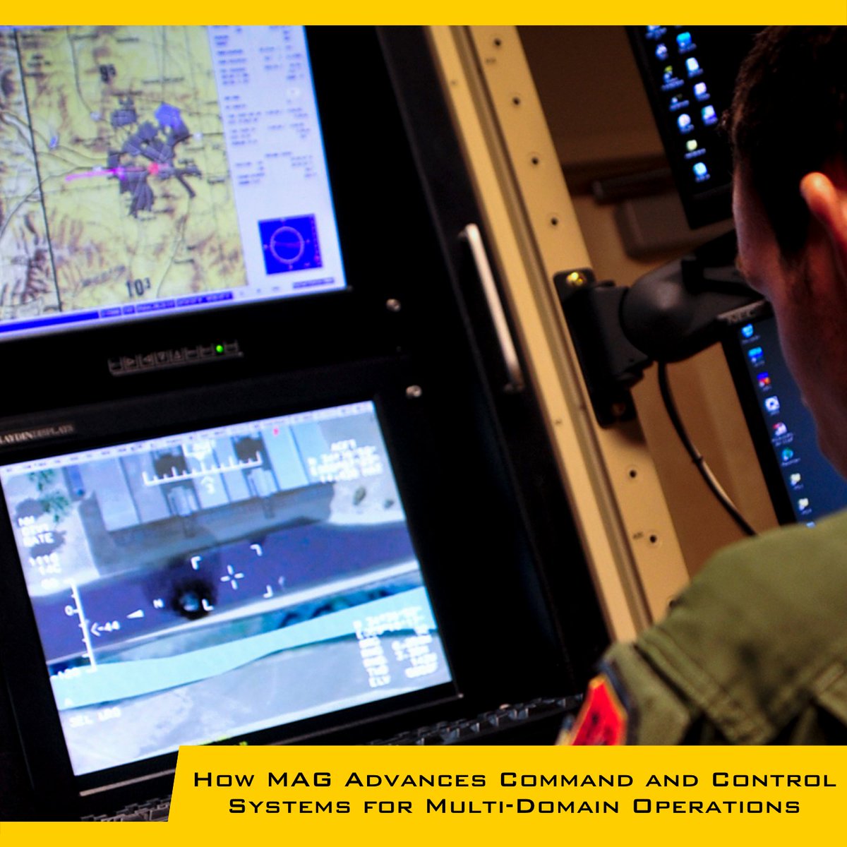 MAGaerospace's tweet photo. Leading the charge in Command and Control (C2) for Multi-Domain Operations! Discover how MAG shapes defense's future. 🔗https://t.co/5xsHXUTb8A 

#CommandAndControl #MultiDomainOperations #DefenseSolutions #OperationalExcellence https://t.co/rg0j7PSnmu