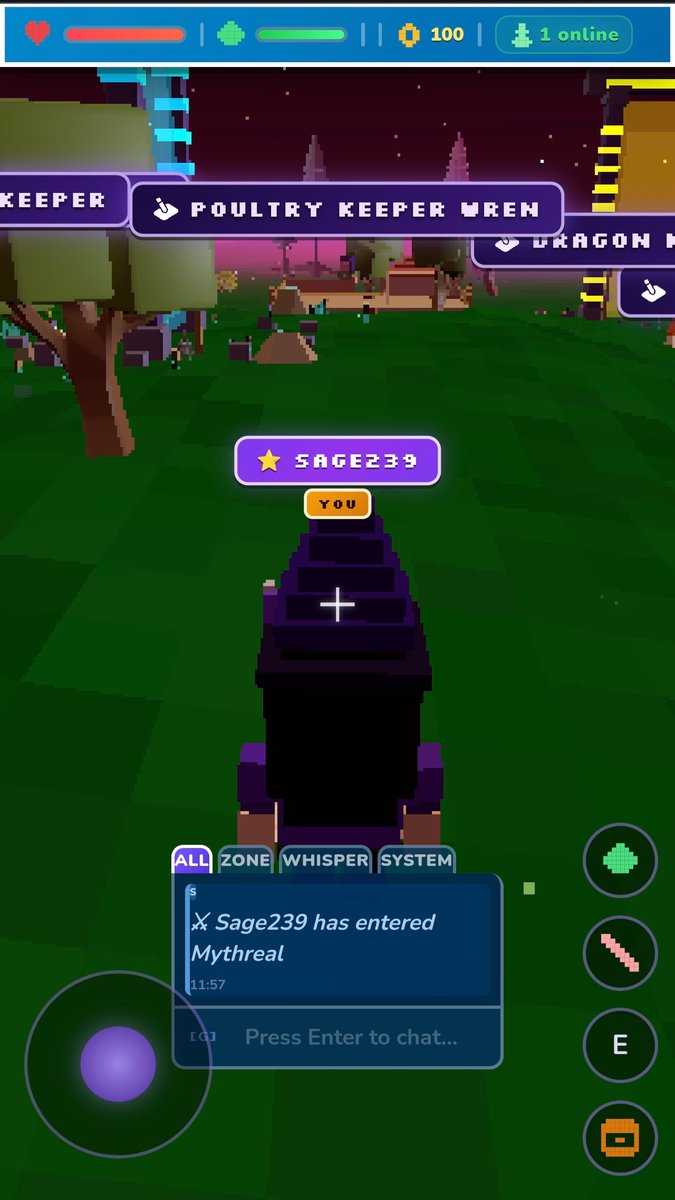 Mythreal_gg's tweet photo. Mobile Update Is Live The Game Just Got Cleaner

We don't just talk about building we build. Today's update delivers a fully optimized mobile interface for Mythreal: a streamlined top bar that fits every screen, all non-essential panels cleared from view, and a clean joystick layout that puts gameplay first. No clutter. No cutoffs. Just you, the world, and the controls that matter. This is what real, consistent development looks like one update at a time, every single week.

This is only one step in a long roadmap. New zones, events, onchain integration, the $MYTH token, pet drops, and much more are already in progress. Every patch brings us closer to the full vision, and we're not slowing down. Follow along, hold tight, and be part of the build from the ground floor.

🌐 Play now: https://t.co/X96LXnJTP5
💬 Join the Discord for real-time updates, early access, and community event https://t.co/sGHJ06rmMx