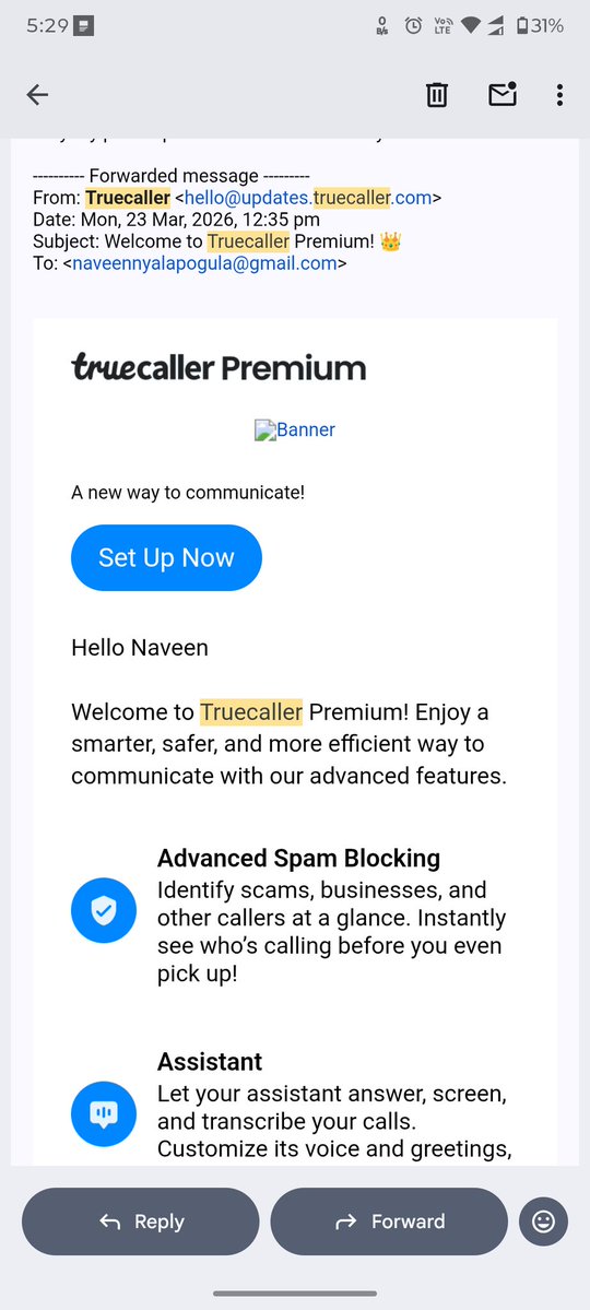 Naveenn18's tweet photo. @TruecallerHelp Premium membership with my phone number 9000861584 how it got shifted to other phone number https://t.co/ETfSZgiFKo