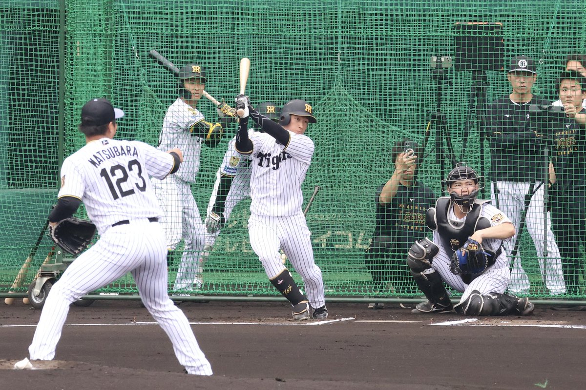 daily_fujimaru's tweet photo. シート打撃を行った #近本光司 選手
1打席目では、鮮やかな流し打ちで左前打を放ちました🔥
#阪神タイガース https://t.co/PXBR8UdwBS