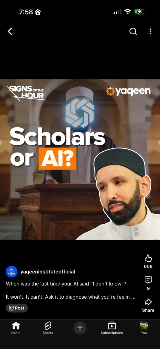 chairmanGLC's tweet photo. Khas untuk yang suka tanya AI pasal hal agama tu, boleh tengok ceramah terbaru @omarsuleiman “When AI Replaces Your Imams” 

https://t.co/pL4EwUg23T https://t.co/BEj1ZPvPId