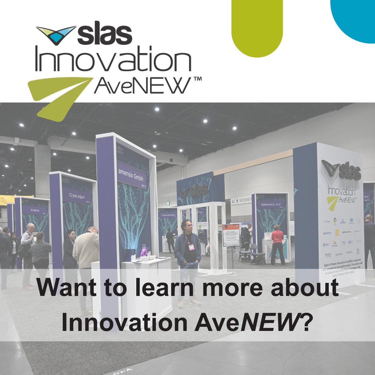 SLAS_Org's tweet photo. Innovation AveNEW helps startups introduce their tech to the global lab science community, connect with potential customers &amp; partners and build momentum that extends beyond the conference. SLAS2027 apps are being accepted through Monday, September 14: https://t.co/X8TCmCryqn https://t.co/PcWVd5NJ1e