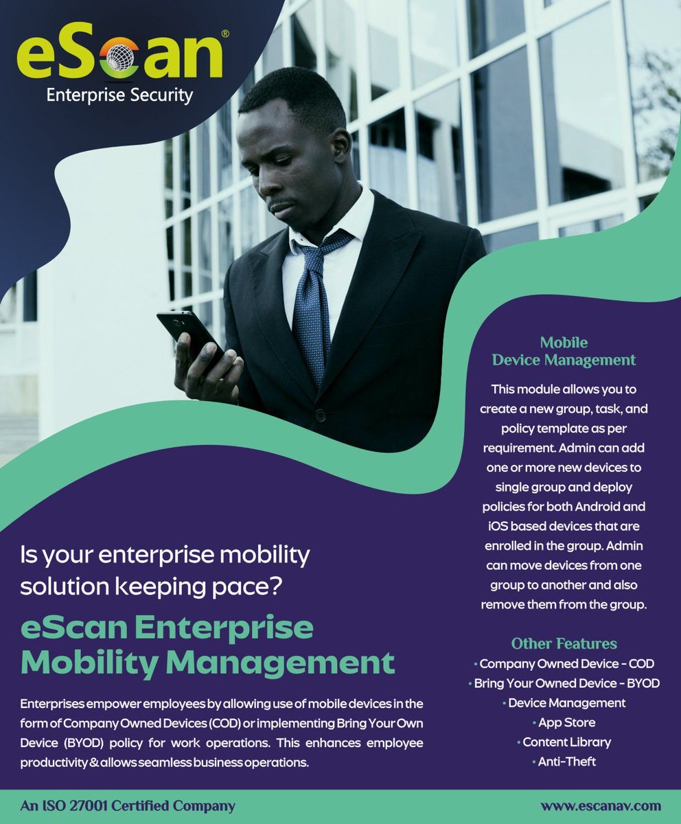 eucorp_'s tweet photo. As a business entity or a working professional.

Your succes lies within the security of your tools of trade.

With eScan you get a reliable Cybersecurity posture at low rates.

For a solution tailored for you. Contact us:
0774 162 512 
info@eucorp.co.zw
https://t.co/o1aq8bSm0A https://t.co/51UiSXKZnD