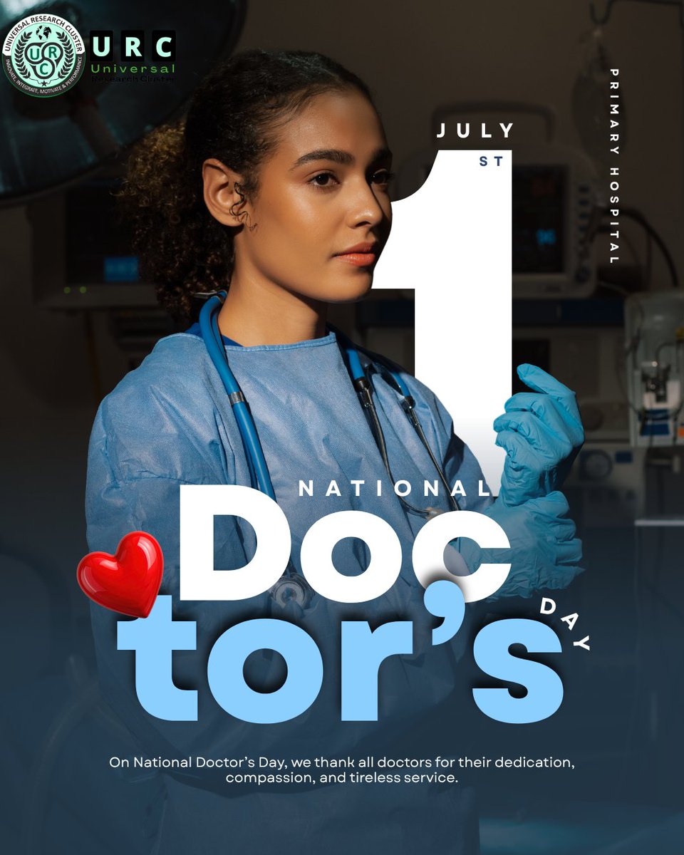 ConfUniversal's tweet photo. 🩺 Today, we honor the dedication, compassion, and tireless service of doctors who work every day to heal, care, and save lives.
💙

Happy National Doctor's Day! 👨‍⚕️👩‍⚕️

#NationalDoctorsDay  💙🩺 https://t.co/5FioU4TGLl