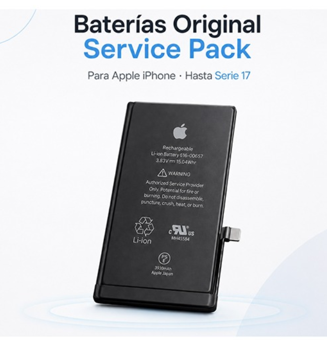 celu_info's tweet photo. 🔋Baterías Original Service Pack para Apple iPhone para profesionales
Compatibles con diferentes modelos, desde series anteriores hasta la última Serie 17
✅ Repuesto profesional
✅ Calidad Service Pack
✅ Ideal para talleres
✅ Stock según disponibilidad
https://t.co/WVJxoTeYqH https://t.co/4GHiGXHl85