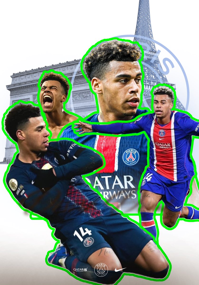 BalsoVisuals's tweet photo. Poster de Désiré Doué ! 💙❤️ @PSG_inside @DesireDoue_14 #poster #ibispaintxart #miniamaker https://t.co/nnhLa345Kc