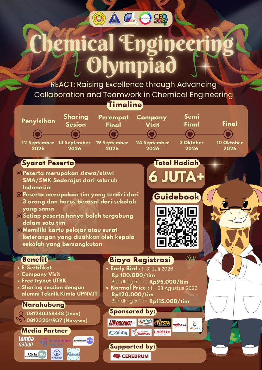beegium's tweet photo. — INFO LOMBA / OLIMPIADE NASIONAL UNTUK ANAK SMA SEDERAJAT 
benefit nya ada tryout utbk gratis, company visit, dan lain nyaaa✌🏻✌🏻

#studytwt #infolomba #olimpiade #lombasma #lombanasional #olimpiadesma #lomba https://t.co/gzP8r4vce8