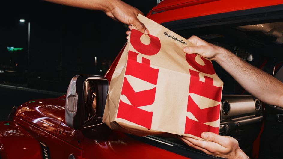 creativeboom's tweet photo. KFC has rebuilt its entire identity around the bucket – and JKR is calling it the 'Bucketverse' 👀

A new 3D wordmark, custom type (Kentucky Fried Serif and Kentucky Fried Sans) and a redrawn Colonel, rolling out across 150+ countries:

https://t.co/c0MCQA2m5k https://t.co/PqLEr6k7zZ
