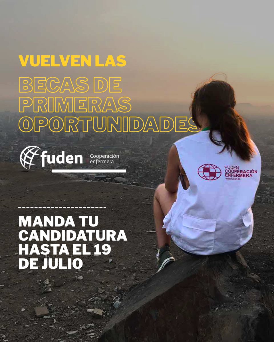 fuden_es's tweet photo. ¿Sueñas con hacer cooperación internacional pero no sabes por dónde empezar? 🌍✈️

Las Becas Primeras Oportunidades de FUDEN están diseñadas precisamente para enfermeras como tú.

¡Envía tu candidatura antes del 19 de julio!

👉https://t.co/ragI7vDuT2 https://t.co/jew7U5byQO