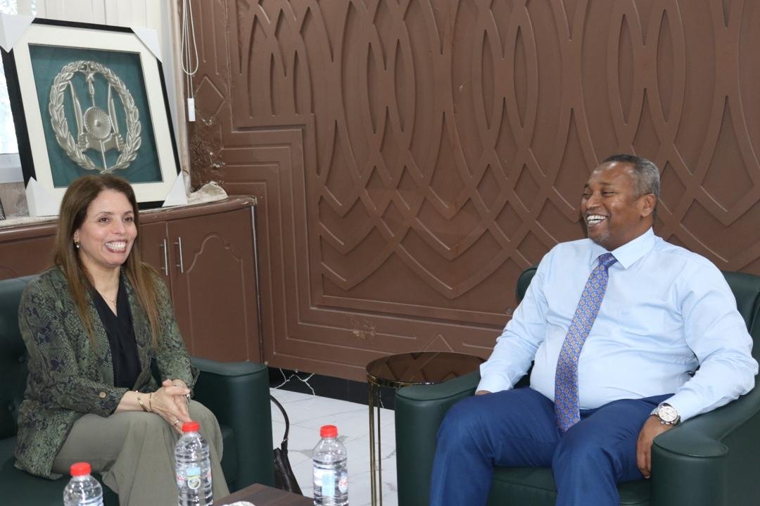 Mitfops's tweet photo. Le Ministre du Travail @YonisAliGuedi a reçu hier une délégation de l'#OIT conduite par Dr Aida Lamloum, spécialiste SST/OIT ainsi que le nouveau représentant de l'OIT à #Djibouti, M. Kossivi Doutowovo

🎯 Objectif : accélérer les réformes engagées et consolider notre partenariat https://t.co/ECx8v8HCFN