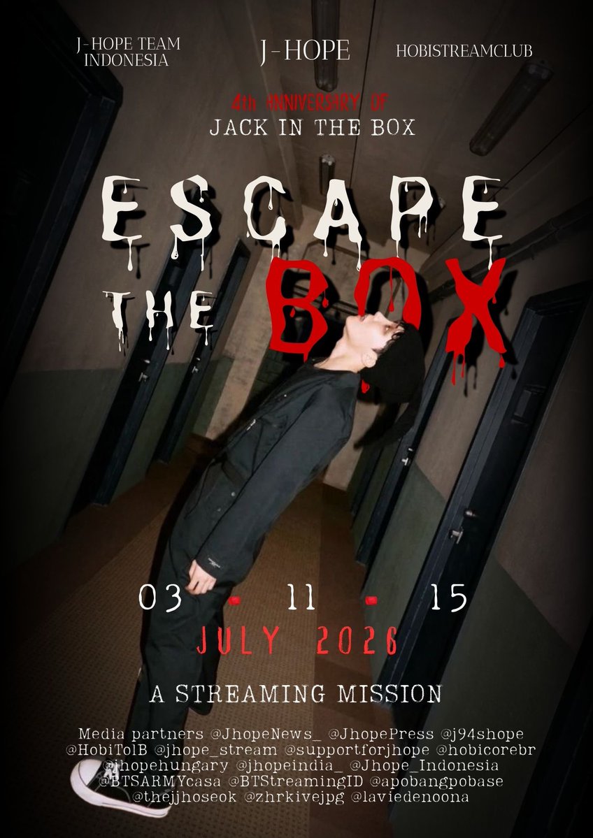 hobistreamclub's tweet photo. Join us for Escape The Box, a special streaming project celebrating the 4th year of Jack In The Box! 

🔑Complete missions
🔑Collect keys
📦Help Jack escape
🏆Earn your spot on the Wall of Fame as a Top Key Collector

📅July 3, 11 &amp; 15
🕘9:00 PM KST

#EscapeTheBox #4yearswithJITB https://t.co/k5jK8RWhVh