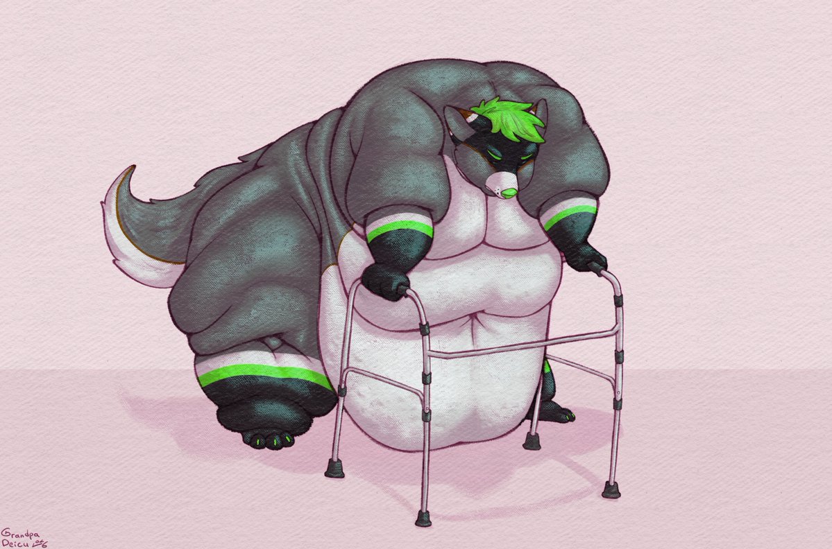 GDeicu's tweet photo. Tripple Struggle 

Done pre-order YCH for @PyroTheWolf1 https://t.co/qWyKRU3QAr