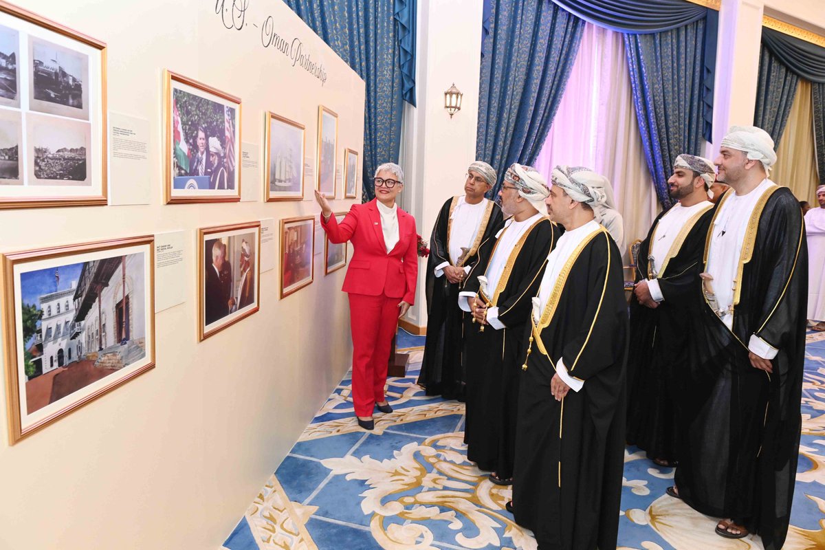 ONA_eng's tweet photo. The Embassy of the United States of America in #Muscat hosts a reception to commemorate the 250th anniversary of American independence and to celebrate the historic and future partnership between the United States and the Sultanate of #Oman.
https://t.co/y0CnZTycGf https://t.co/AOZGFdiytd
