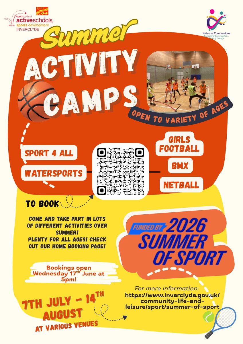 ActiveSchoolsIC's tweet photo. SUMMER OF SPORT | Looking for something to do over the summer break? There are still spaces left on some of our sports camps funded through Summer of Sport! ☀️ 🏀🏐⛸️🏹👩‍🦽

See below for information and to book! 🤩

Don't miss out! 👇

https://t.co/c3JmsexGXG

#2026SummerOfSport https://t.co/tuFGhxPkck