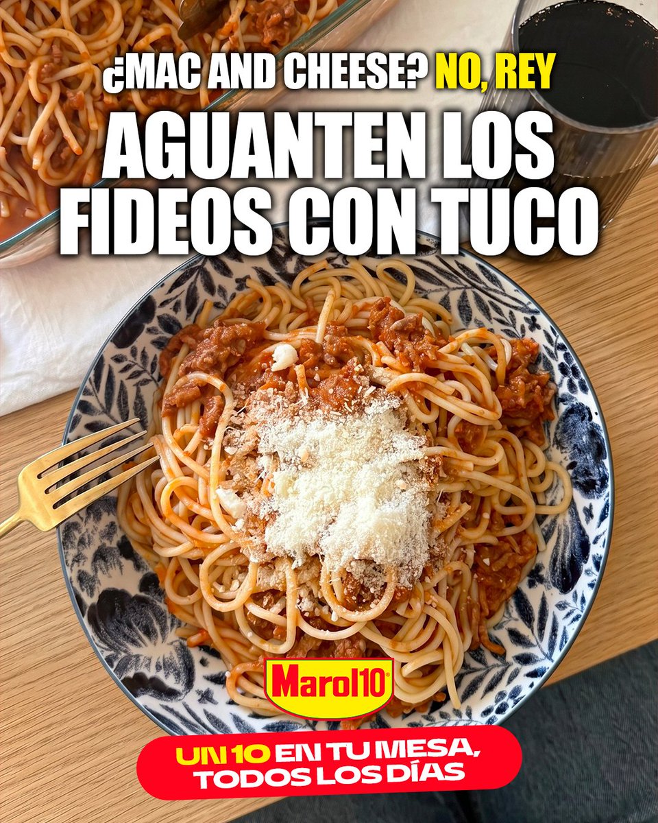 MarolioOk's tweet photo. Todo bien con el pistacho, el mac and cheese y la mar en coche… pero unos fideos con tuco no te los cambio por nada ¿o no?🍝

#Marolio, un 10 en tu mesa todos los días. https://t.co/h1sPyzuect