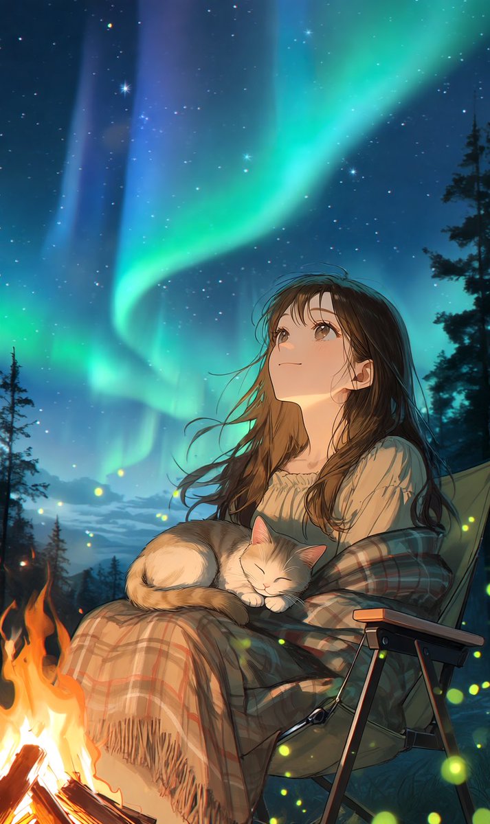 yuutaro334's tweet photo. 「Where Fireflies Meet the Aurora」
（蛍とオーロラが出会う場所）

#PixAi 
#AIart️️️️️️️️️️️️️️️️️️️️️️️️️️️️️️️️️️️️️️️️️️️️️️️️️️️ 
 #PixAISummerEmbers https://t.co/Fr8QgLxvFP